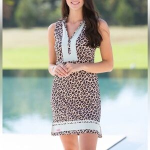 SIMPLY SOUTHERN Tunic Dress Sleeveless Animal Print Size Small VGC